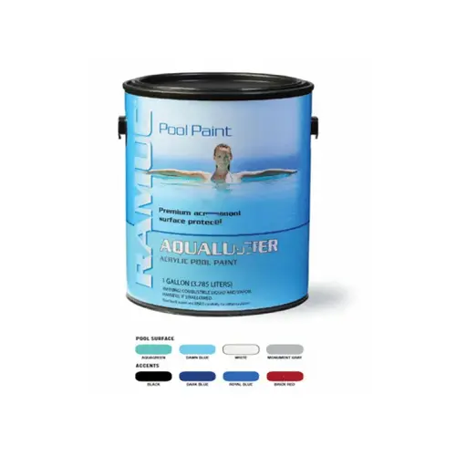 5gal Brilliant Wht Aqualuster Acrylic Pool Coat 5gal Brilliant Wht Aqualuster Acrylic Pool Coat