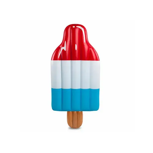 Pool Float Blue/Red/White Vinyl Inflatable Giant Ice Pop Blue/Red/White