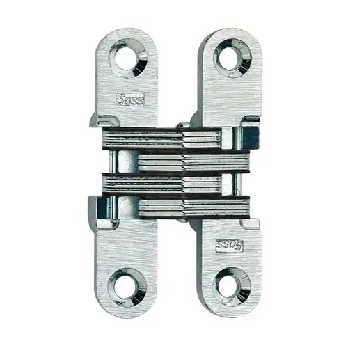 1/2" x 2-3/8" Light Duty Invisible Hinge for 3/4" Doors Bright Nickel Finish Pair
