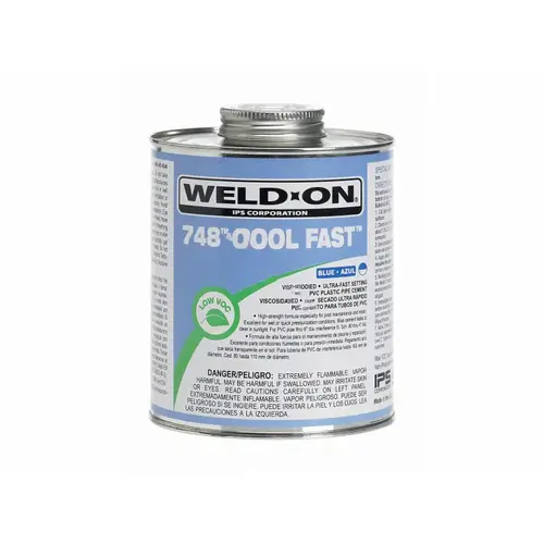 4oz 748 Blue Pool Fast Mb Pvc Cement 4oz 748 Blue Pool Fast Mb Pvc Cement