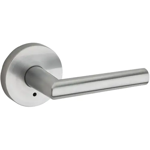 Milan Round Privacy Door Lock with 6AL Latch and RCS Strike Satin Chrome Finish Milan Round Privacy Door Lock with 6AL Latch and RCS Strike Satin Chrome Finish