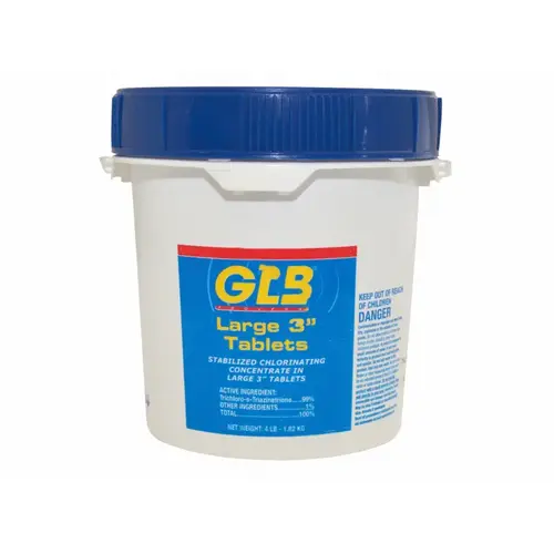 4 Lb 3" Large Chlorinating Tablets White 4 Lb 3" Large Chlorinating Tablets White