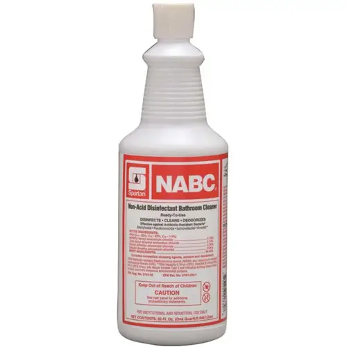 NABC 1 Quart Floral Scent Restroom Disinfectant No Dye Blue NABC 1 Quart Floral Scent Restroom Disinfectant No Dye Blue