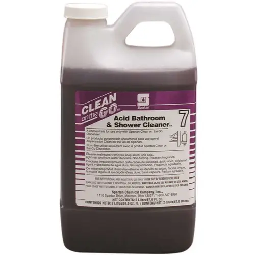 2 Liter Citrus Scent Acid Bathroom & Shower Cleaner Purple 2 Liter Citrus Scent Acid Bathroom & Shower Cleaner Purple
