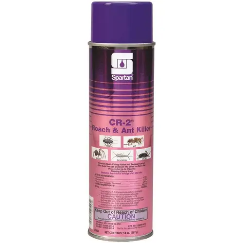 CR-2 14oz. Aerosol Can Cherry Scent Roach & Ant Killer - pack of 12