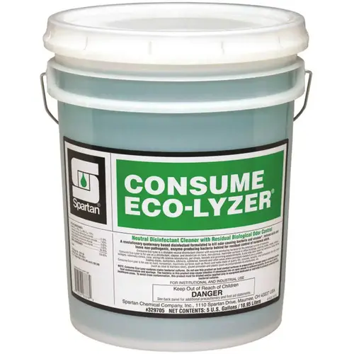 Consume Eco-Lyzer 5 Gallon Floral Scent Disinfectant/Deodorant Teal Consume Eco-Lyzer 5 Gallon Floral Scent Disinfectant/Deodorant Teal