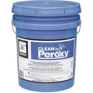 Clean by Peroxy 003505 5 Gallon Fresh Spring Rain Scent Multi-Purpose Cleaner Light Blue