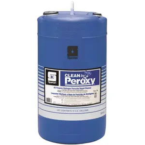 Clean by Peroxy 003515 15 Gallon Fresh Spring Rain Scent Multi-Purpose Cleaner Light Blue