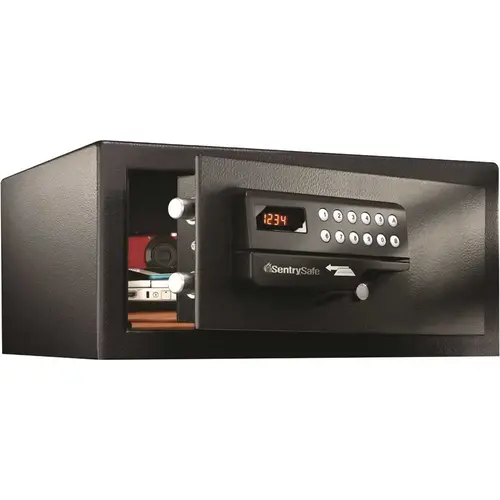 1.1 cu. ft. Safe Box with Digital and Card Swipe Lock Black