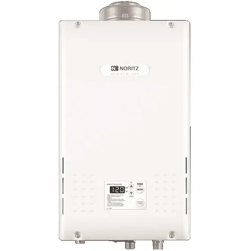 Builder Pack 9.8 GPM Residential Indoor Non-Condensing (DVC) Liquid Propane Gas Tankless Water Heater Beige/Bisque Builder Pack 9.8 GPM Residential Indoor Non-Condensing (DVC) Liquid Propane Gas Tankless Water Heater Beige/Bisque
