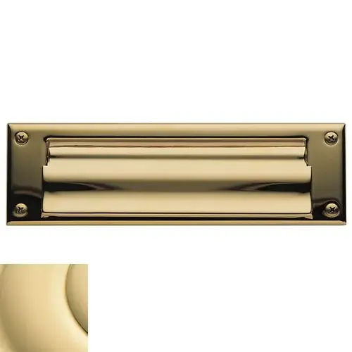Letter Box Plate Unlacquered Brass Finish Letter Box Plate Unlacquered Brass Finish