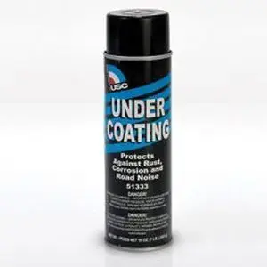 USC 51333 Undercoating, 16 oz Aerosol Can, Black, Liquid, 365 g/L VOC