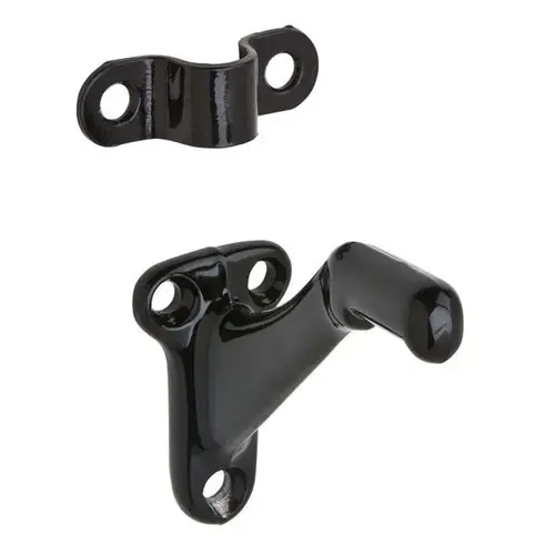 Bracket Black Brass Handrail Black