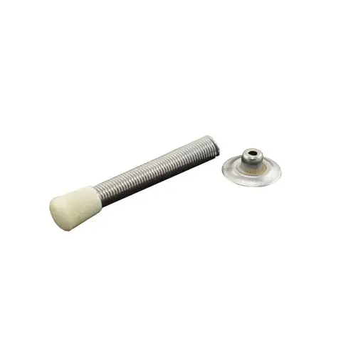 Steel 3" Flexible Door Stop Satin Chrome Finish Steel 3" Flexible Door Stop Satin Chrome Finish