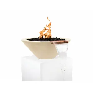 THE OUTDOOR PLUS COMPANY INC OPT-31FWE12V-VAN 31" Vanilla 12v Iid Cazo Fire & Water Bowl
