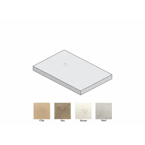 12" X 18" X 1" Square Edge Paver Clay 12" X 18" X 1" Square Edge Paver Clay