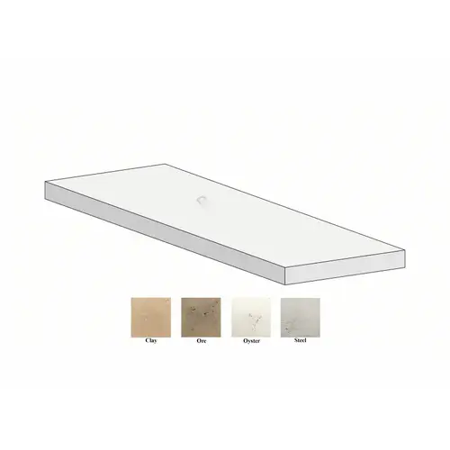 16" X 36" X 1.75" Square Edge Paver Oyster