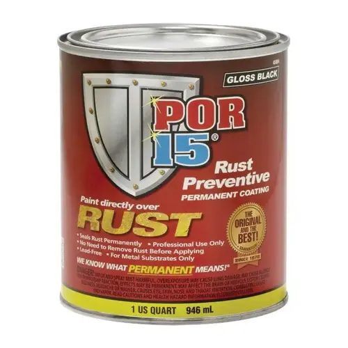 High Performance Rust Preventive Coating, 1 qt Can, Clear, 250 to 450 sq-ft/gal Coverage High Performance Rust Preventive Coating, 1 qt Can, Clear, 250 to 450 sq-ft/gal Coverage