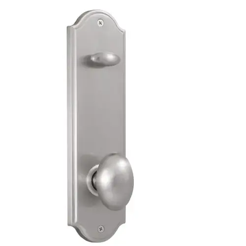 Julienne Interior Interconnected Handleset Trim for Mansion or Philbrook with Adjustable Latch and Round Corner Strikes Satin Nickel Finish Julienne Interior Interconnected Handleset Trim for Mansion or Philbrook with Adjustable Latch and Round Corner Strikes Satin Nickel Finish
