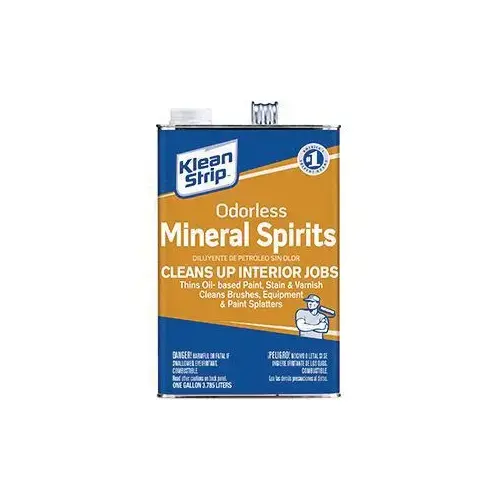 Mineral Spirit Thinner, Liquid, Solvent, Light Yellow, 1 gal, Can