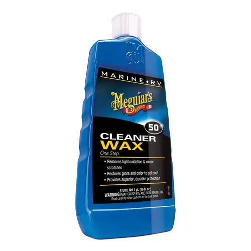 One Step Marine/RV Cleaner Wax, 16 oz Bottle, Cream Colored, Liquid One Step Marine/RV Cleaner Wax, 16 oz Bottle, Cream Colored, Liquid