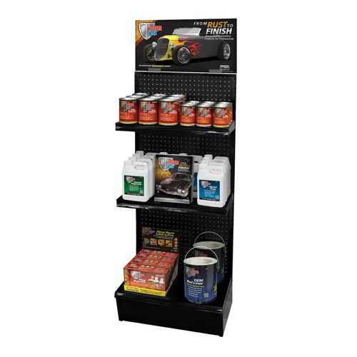 Merchandiser Display, 2 ft H, 3 Shelves and Header Sign Merchandiser Display, 2 ft H, 3 Shelves and Header Sign