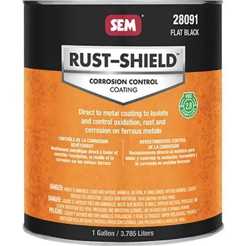 2800 Series Corrosion Control Coating, 1 gal Can, Flat Black, 250 sq-ft/gal Coverage 2800 Series Corrosion Control Coating, 1 gal Can, Flat Black, 250 sq-ft/gal Coverage