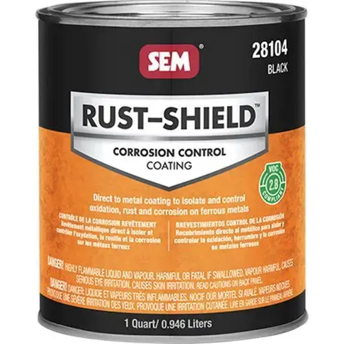 2800 Series Corrosion Control Coating, 1 qt Can, Black, 250 sq-ft/gal Coverage 2800 Series Corrosion Control Coating, 1 qt Can, Black, 250 sq-ft/gal Coverage