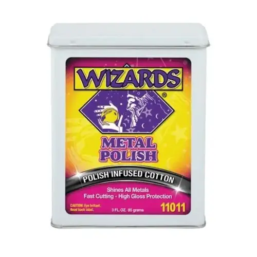 Cloth Strip Metal Polish, 3 oz, Pink, Cloth, Impregnated with Metal Polish