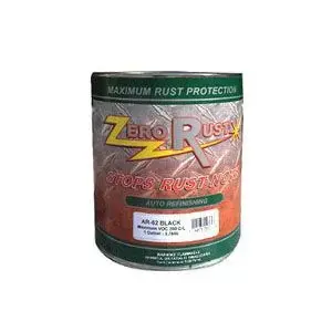 ZeroRust AR-62GA-CA AR-62GA-CA High Solid Rust and Corrosion Control Coating, 1 gal Can, Black