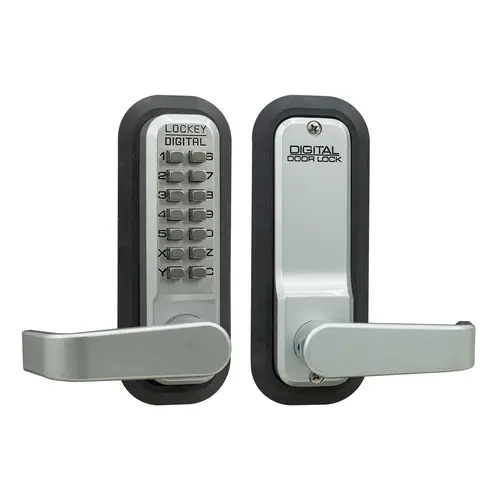 Mechanical Keyless Lever Lock With Passage Single Combination Satin Chrome