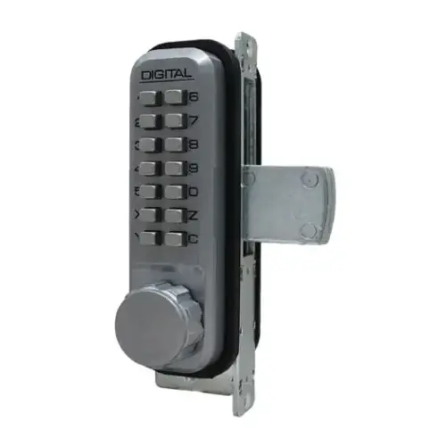 Mechanical Keyless Narrow Stile Deadbolt Lock Single Combination Satin Chrome Mechanical Keyless Narrow Stile Deadbolt Lock Single Combination Satin Chrome