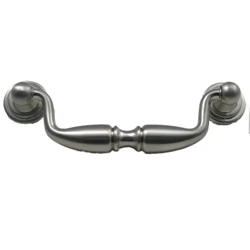 3-3/4" Center to Center Cabinet Pull Satin Nickel Finish 3-3/4" Center to Center Cabinet Pull Satin Nickel Finish