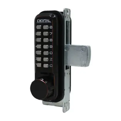 Mechanical Keyless Narrow Stile Deadbolt Lock Single Combination Oil Rubbed Bronze