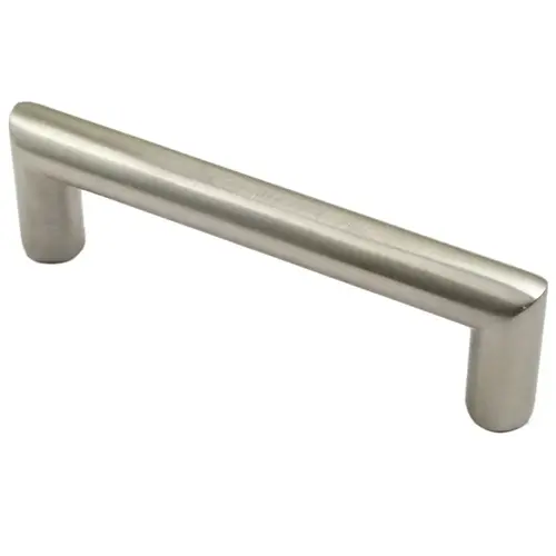 4" Center to Center Modern Round Cabinet Pull Satin Nickel Finish