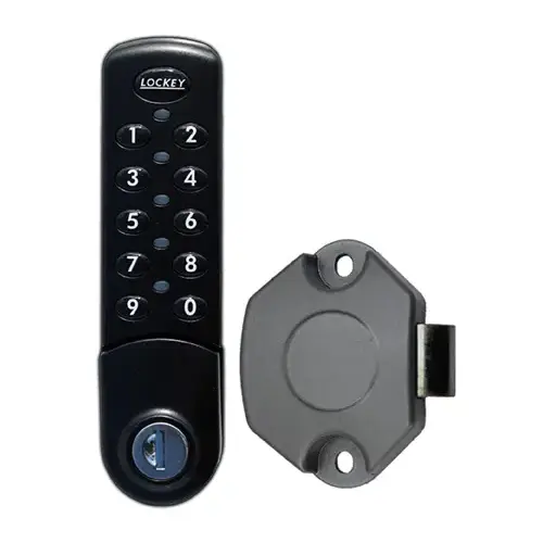 Digital Electronic Cabinet Lock With Slam Latch Black Right Digital Electronic Cabinet Lock With Slam Latch Black Right