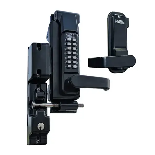 SUMO GL2 Surface Mount Gate Lock Single Combination Jet Black Marine Grade