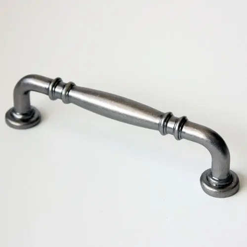 4 Inch Center to Center Handle Cabinet Pull Distressed Antique Nickel 4 Inch Center to Center Handle Cabinet Pull Distressed Antique Nickel