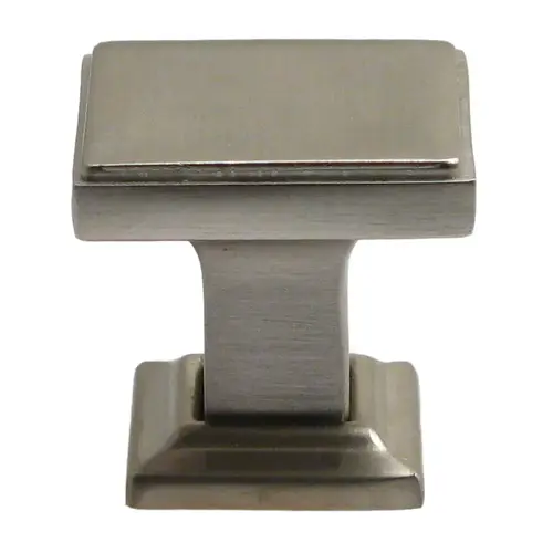 1-1/8" Modern Square Cabinet Knob Satin Nickel Finish 1-1/8" Modern Square Cabinet Knob Satin Nickel Finish