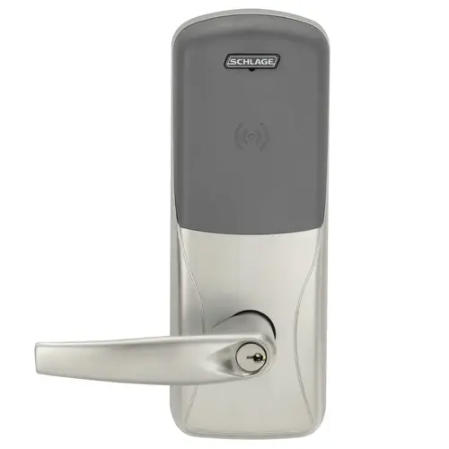 Electric Cylindrical Lock Satin Nickel Plated Clear Coated Electric Cylindrical Lock Satin Nickel Plated Clear Coated