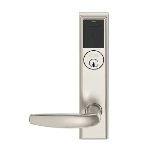 Wireless Mortise Lock Satin Nickel Plated Clear Coated Wireless Mortise Lock Satin Nickel Plated Clear Coated