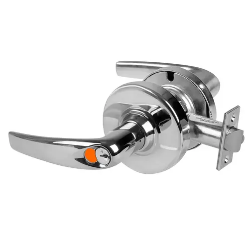 Grade 1 Entrance/Office Lock, Athens Lever, Schlage FSIC Prep With Construction Core, Bright Chrome Finish, Non-Handed Bright Chrome Grade 1 Entrance/Office Lock, Athens Lever, Schlage FSIC Prep With Construction Core, Bright Chrome Finish, Non-Handed Bright Chrome