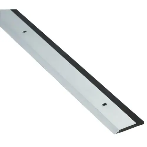 36" Black Neoprene Door Sweep Clear Anodized Aluminum Finish