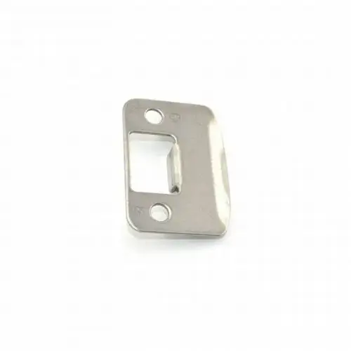 Round Corner Full Lip Strike Satin Nickel Finish