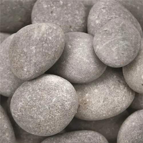 Nile Gray Pebbles 0.5 cu. ft. per Bag (1 in. to 2.5 in.) Bagged Landscape Rock Nile Gray Pebbles 0.5 cu. ft. per Bag (1 in. to 2.5 in.) Bagged Landscape Rock