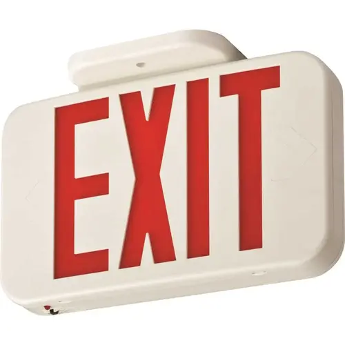 Contractor Select EXRG 3.6-Volt Backup Battery Integrated LED White Exit Sign Color/Finish Family Contractor Select EXRG 3.6-Volt Backup Battery Integrated LED White Exit Sign Color/Finish Family