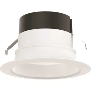 Juno 4SEMW SWW5 90CRI M6 Contractor Select E-Series 4 in. Selectable CCT Integrated LED Retrofit White Recessed Light Trim