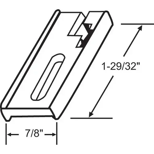 SCREEN DOOR BOTTOM GUIDE PDG 12 SCREEN DOOR BOTTOM GUIDE PDG 12