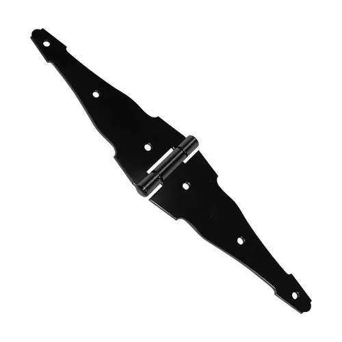 8" Strap Hinge Regular Decorative - Black Pair 8" Strap Hinge Regular Decorative - Black Pair