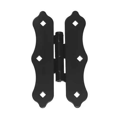 8" Butterfly Hinge Traditional - Black Pair